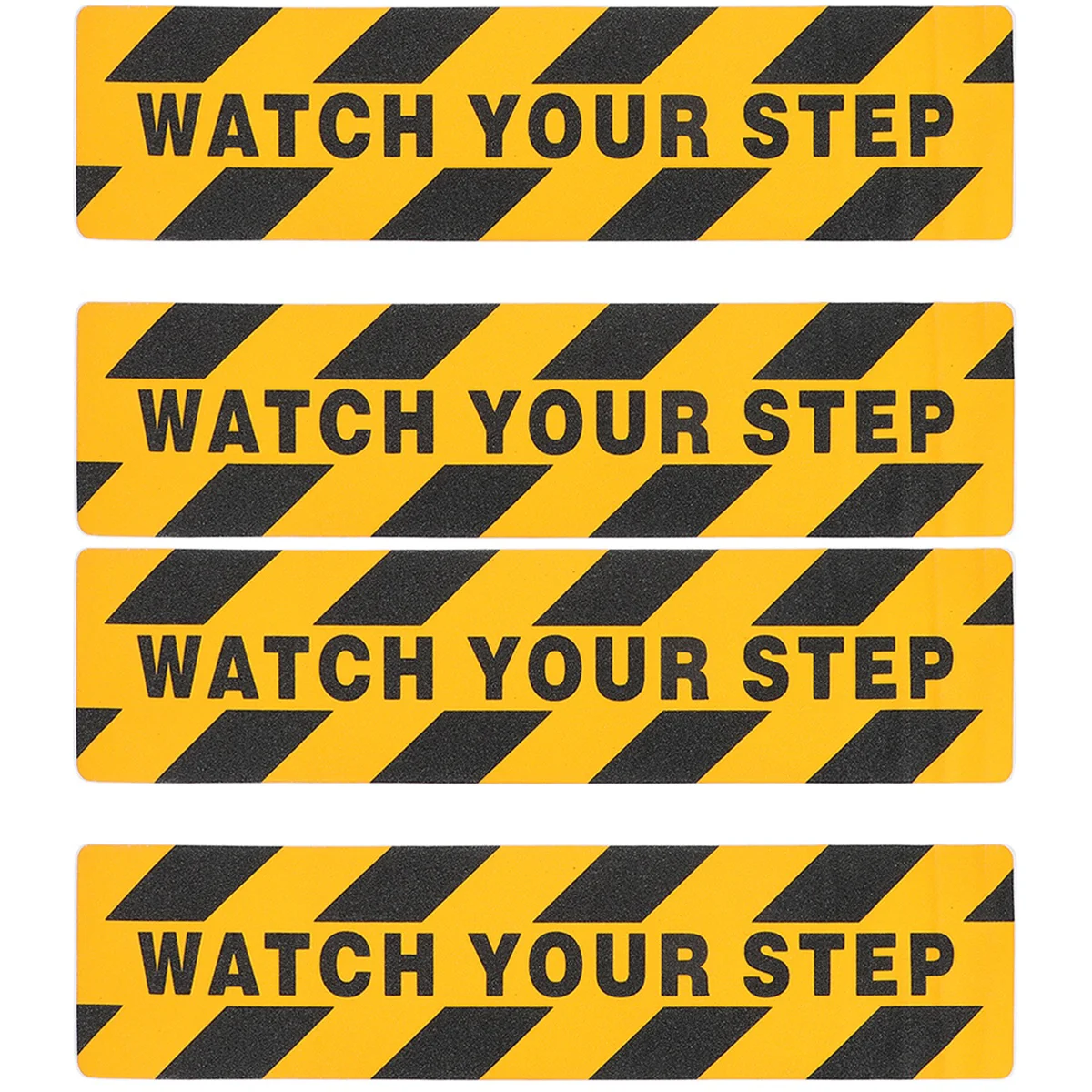 2 Pack Non Warning Sticker Watch Your Step Signage Wet Floor Slippery Decals Safety Tape for Steps Grip Tape Stairs Caution