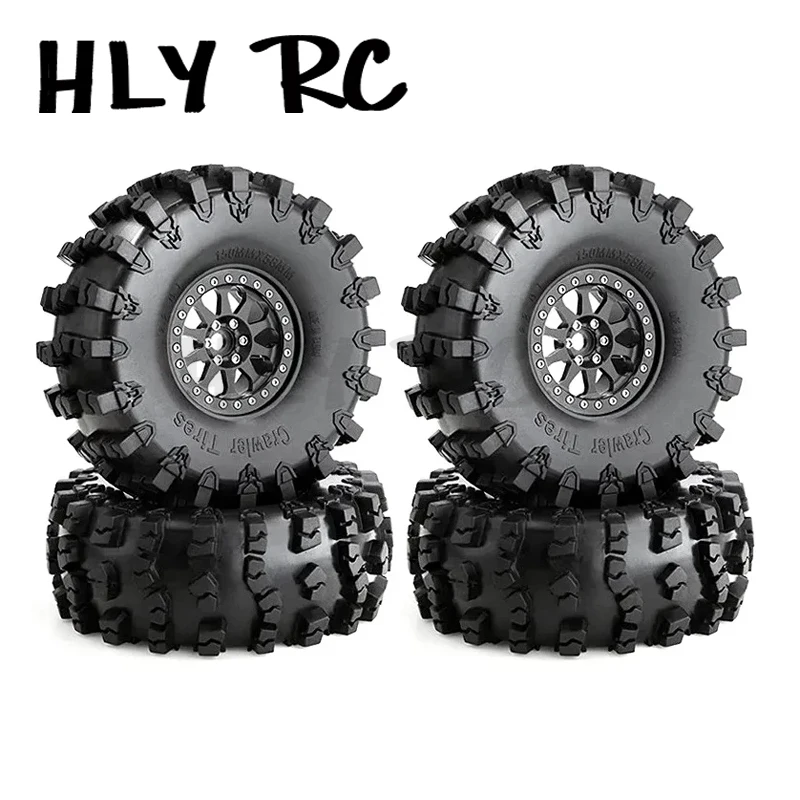 

4pcs 150mm 2.2" Metal Beadlock Wheel Rim Tire Set for 1/10 RC Crawler Car Axial SCX10 Pro Wraith Capra RR10 RBX10 TRX4