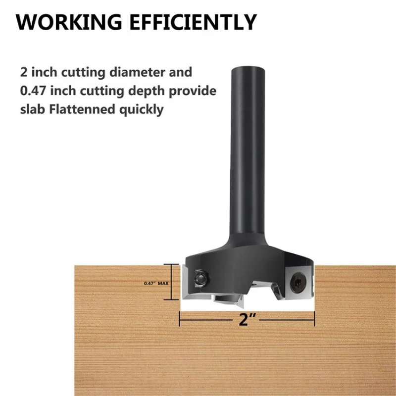 1/2Handle 3-Blade Four BladesTType Knife  Grooving knifeTType Tenon Cutter Woodworking Gong Milling CutterSpoilboard Router