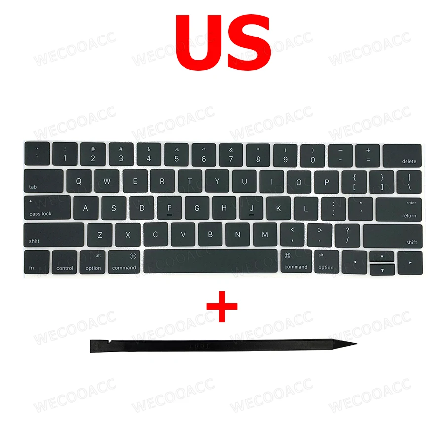 New US UK Spain Korean Danish Italian French Keyboard Keys Keycap For Macbook Pro Retina 13