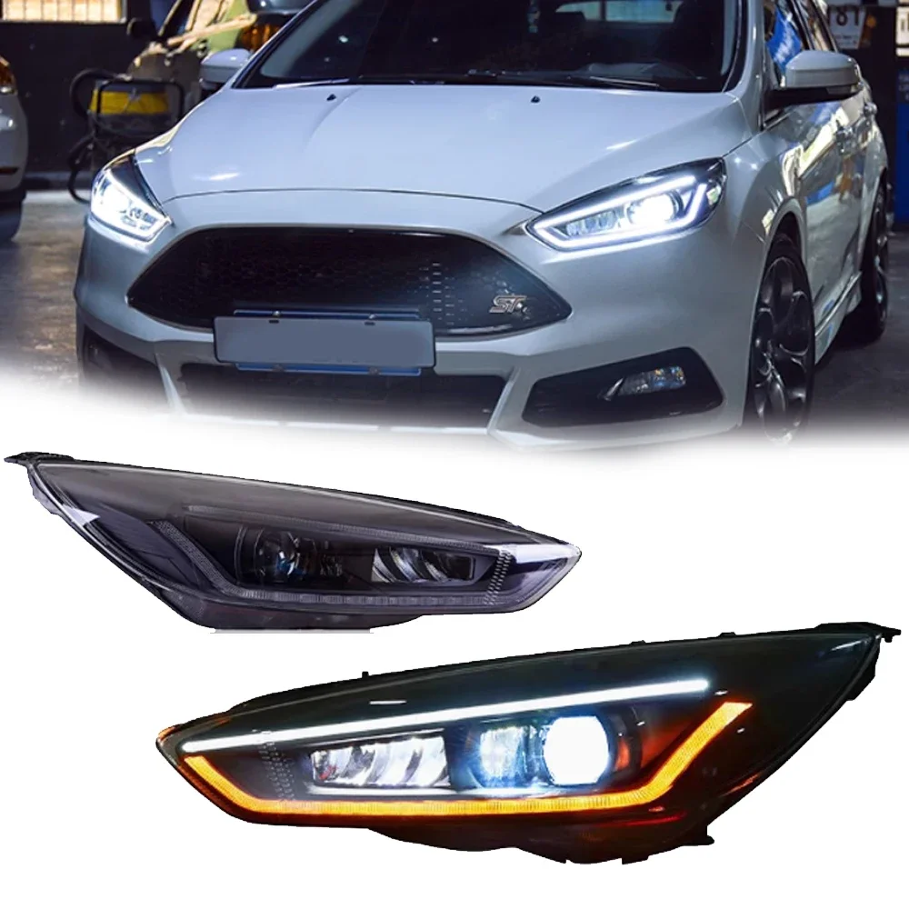 

Styling LED HeadLights For FORD FOCUS 15-18 New Style Full Led DRL Car Head Lamp Assembly Signal Accessories Modified Lamp