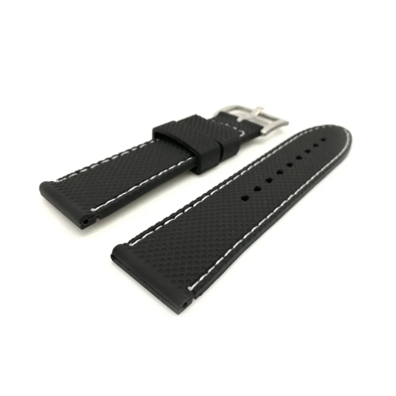 20/22/24mm 범용 시계 스트랩 스포츠 방수 팔찌 SEIKO Tissot Huawei IWC Samsung 용 그리드 무늬 시계 밴드