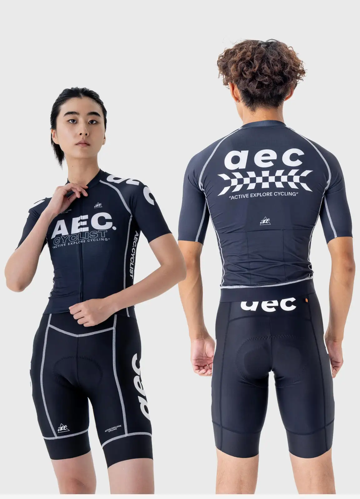 AEC Damen Langarm-Radtrikot Schnelltrocknend Herren Kurzarm-Fahrradoberteil Sommer Atmungsaktive MTB-Bekleidung FengChi Serie – Detail 17