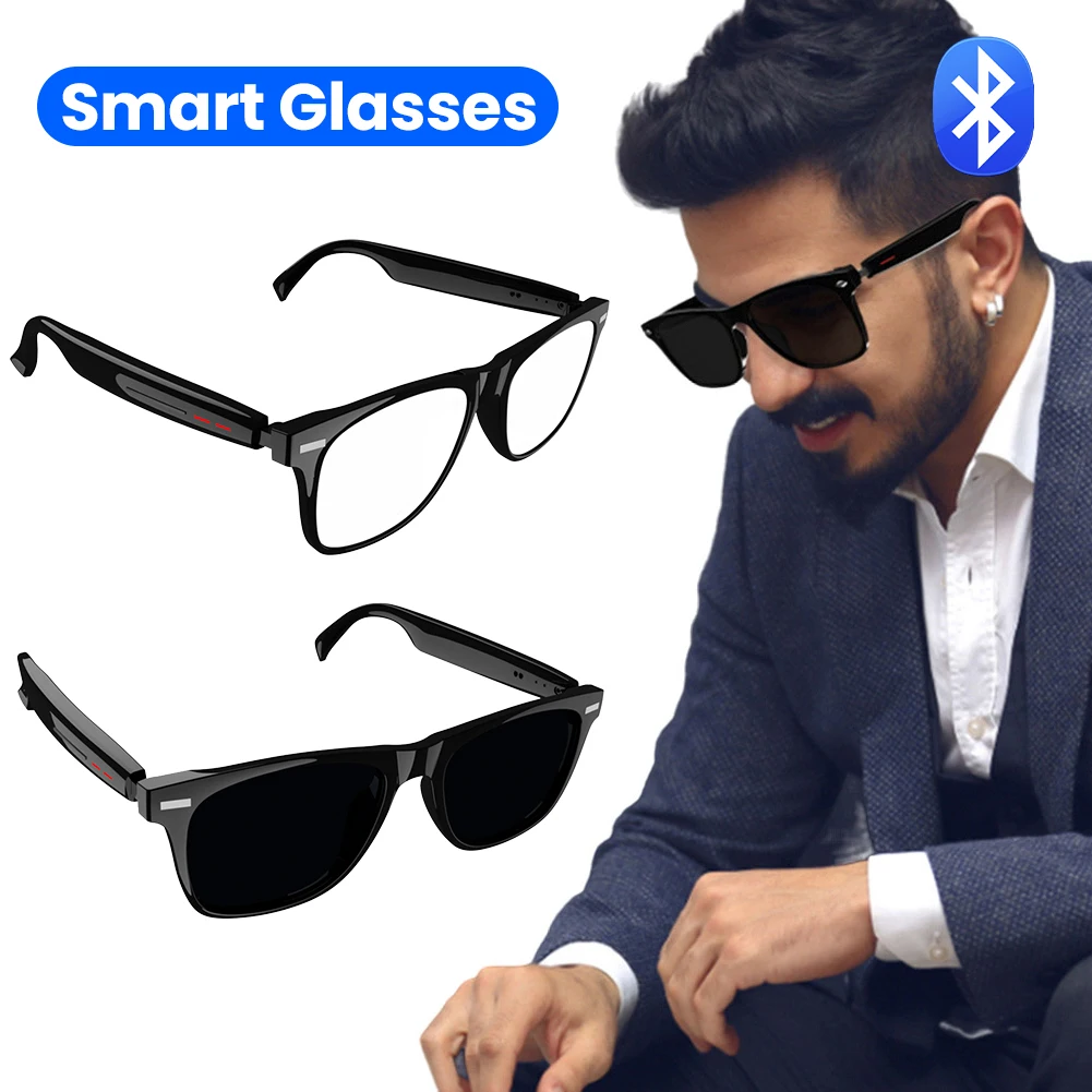 

Умные очки с AI-голосовым помощником, камерой, открытым звуком, микрофоном и динамиками, спортивные очки для активного отдыха с камерой для мужчин и женщин