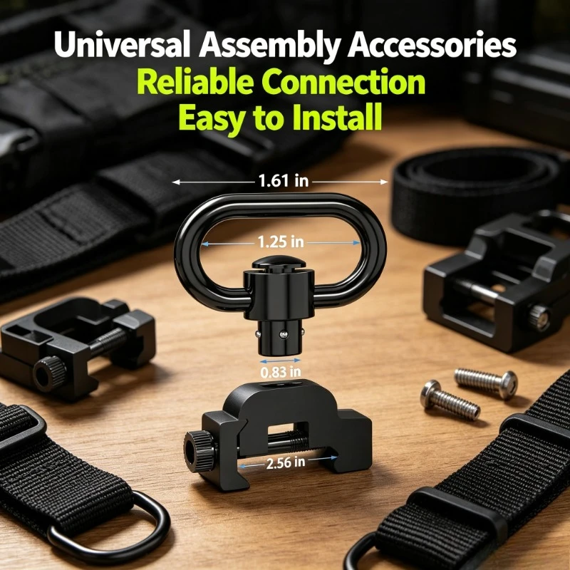 1. Hobby Model Custom Fitting 2Pcs Two‑Point Sling QD Quick Release Buckle Gear