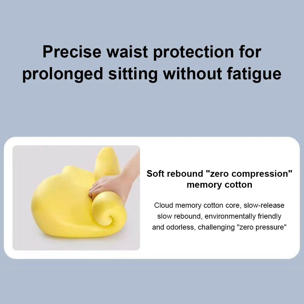 

Pillow for Driving Seat 100% Memory Foam Lumbar Pillow for Lower Back Pain Relief, Lumbar Support Cushion for Car Seat