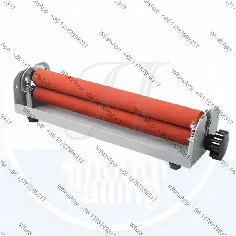 12 Inch Manual Cold Laminator 254mm Width Portable Hand Crank Machine for Photos Phone Boxes and Handicrafts