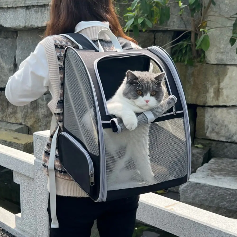 

Portable Pet Carrier Backpack Foldable Breathable Travel Puppy Bags Comfortable Large Capacity Cat Carrying Bag Outdoor Travel