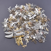 Mixed 10pcs Insect Series Butterfly Dragonfly Alloy Charms Antique Pendant diy Jewelry Making Findings Accessories