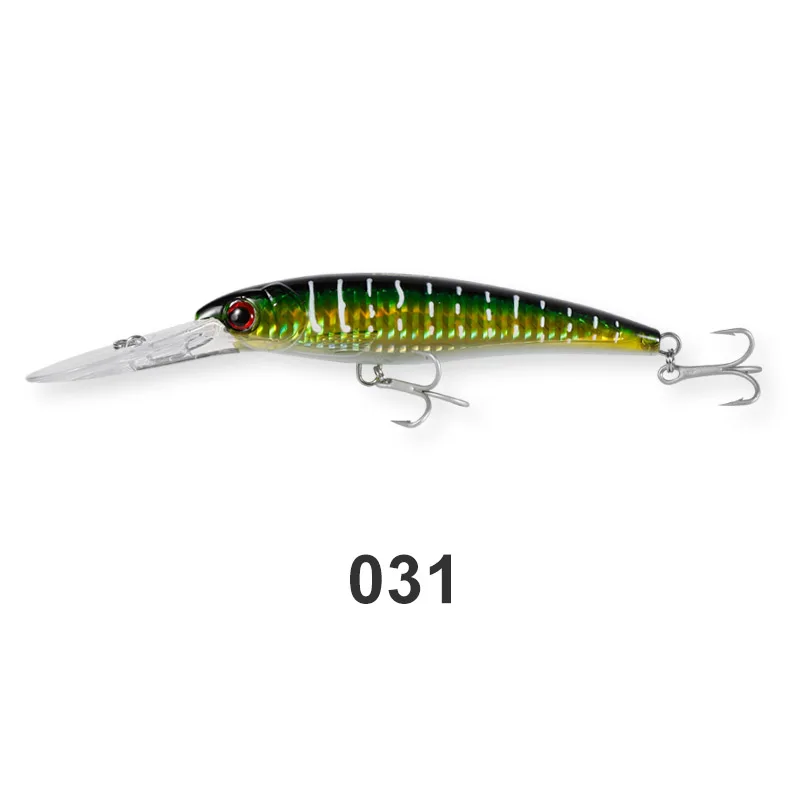 Noeby Trolling Minnow Angelköder 12 cm 32 g schwimmend 14 cm 52 g 16 cm 73 g sinkender Wobbler Kunstköder Salzwasser-Angelköder 7