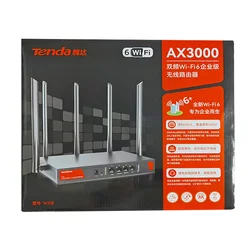 Tenda W30E AX3000 dwuzakresowy Gigabit Wifi6 Enterprise Router bezprzewodowy obsługa 200 urządzeń 1.7GHz 256MB czterordzeniowy kubek Broadcom