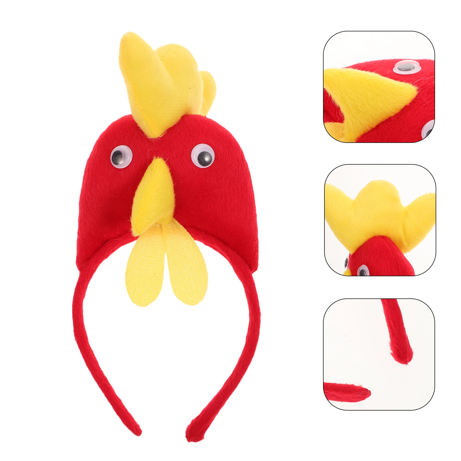 

Chicken Crown Halloween Costume Accessories Kids Festive Hair Decor Halloween Headwear Hairstyling Tool