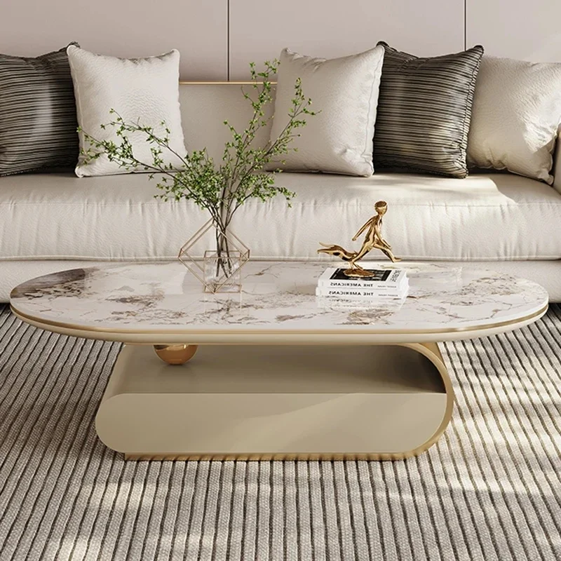 Modern Nordic Coffee Table With Storage Gold Sofa Marble Nordic Aesthetic Side Table Living Room Sillas Para Sala De Estar Decor