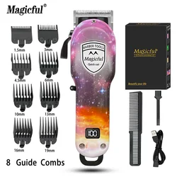 New Fashion Professional Hair Clipper Electric Beard Man Trimmer Children's Digital Intelligent Display Screen Hair Cut Machine