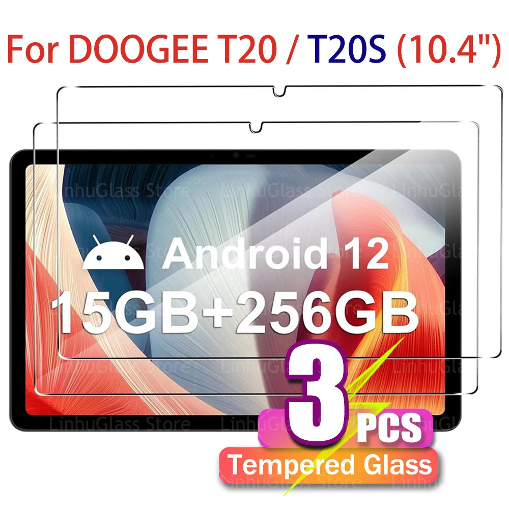 Protective Glass for DOOGEE T20 / T20S (10.4 Inch) 2022 Released 9H Hardness HD Anti-fingerprint Screen Protector Tempered Film