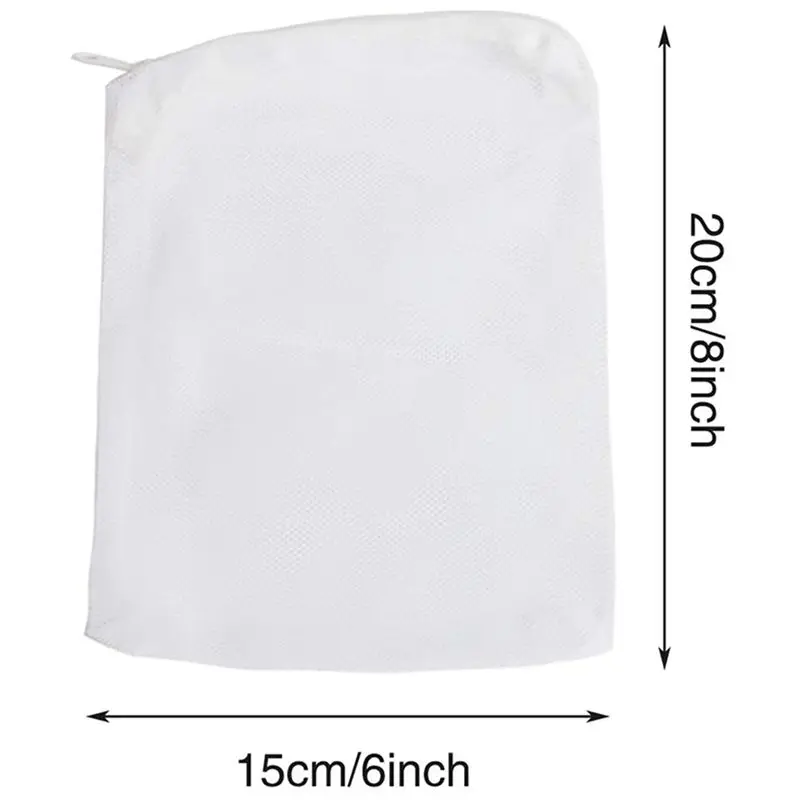 Y50A-48 Pieces Of Aquarium Filter Bag Media Mesh Filter Bag Reusable Mesh Bag For Granular Carbon, Bioball White And Black view 6