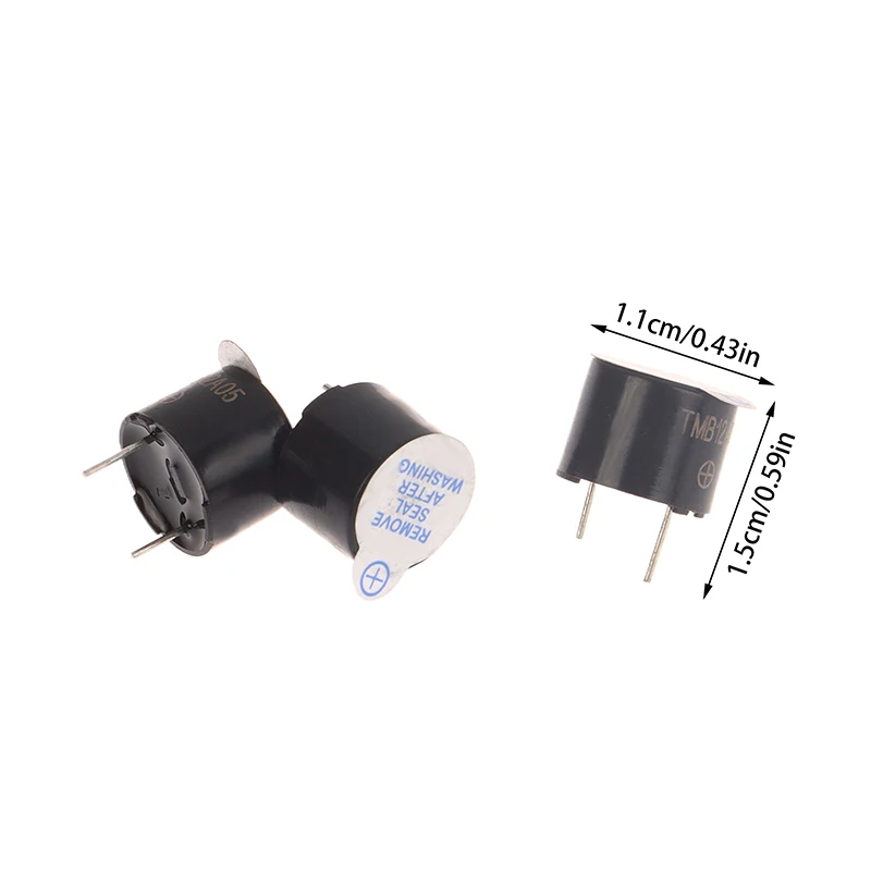 [ZY44] 10Pcs 5V TMB12A05 Active Buzzer Magnetic Long Continous Beep Tone Alarm Ringer 12x9.5MM Mini Speaker Active Piezo Buzzers