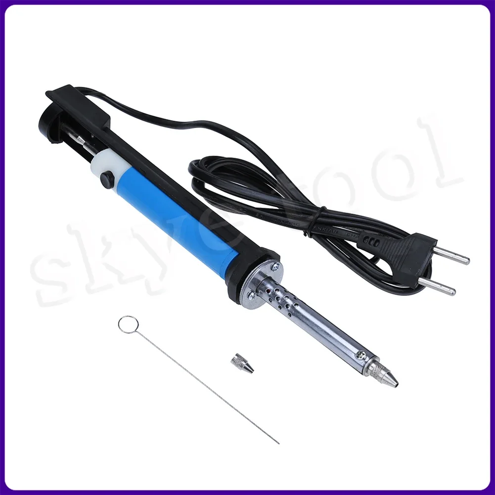 30W Electric Desoldering Pump Soldering Iron Pen Welding Suction Heating Suction Sucker Pen with Nozzle Soldering Tool EU Plug