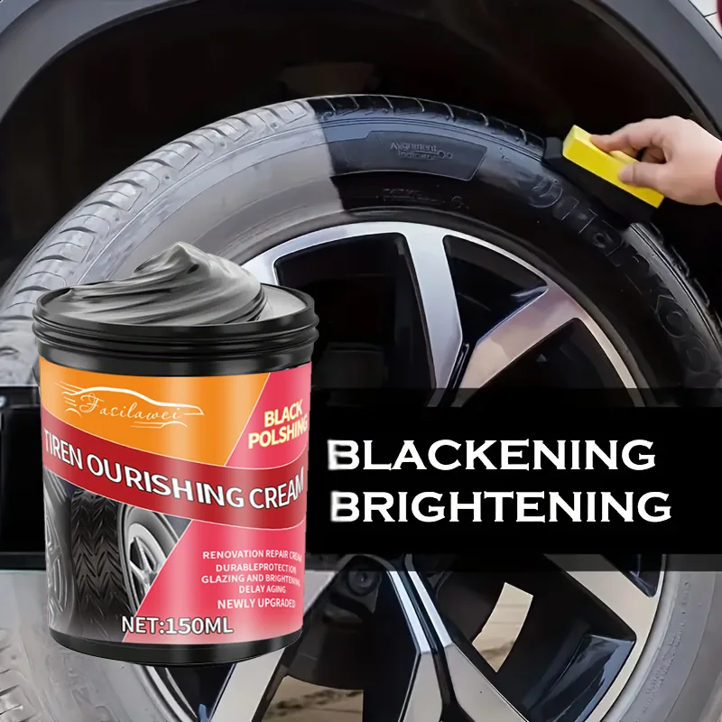 Tire Gloss Protector – Long-Lasting Shine Wax, Anti-Aging Tire Coating, Wheel & Rim Protection, Durable ABS Formula, Easy Applic