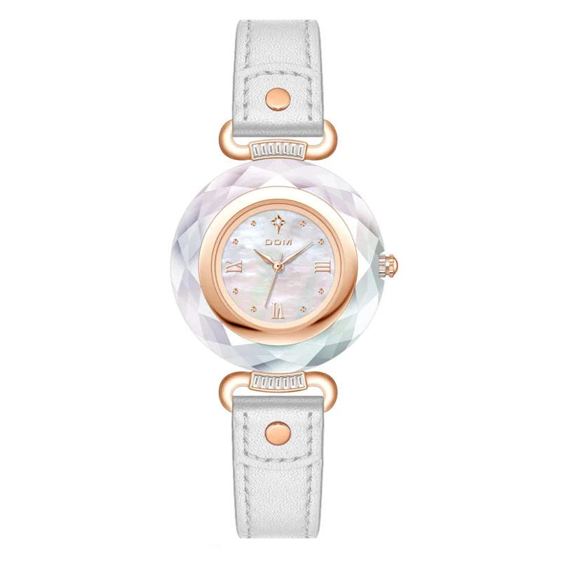 

Модные часы с симвофонием, натуральный рябчатый циферблат, водонепроницаемые кварцевые женские часы с поясом Symphony