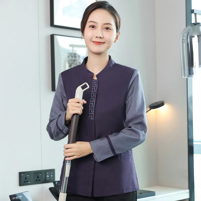 

Long Sleeve Cleaning Uniform for Hotel Rooms, Guesthouses, Property Management, Hospitals, and Shopping Mall FloorsPACleaner's A