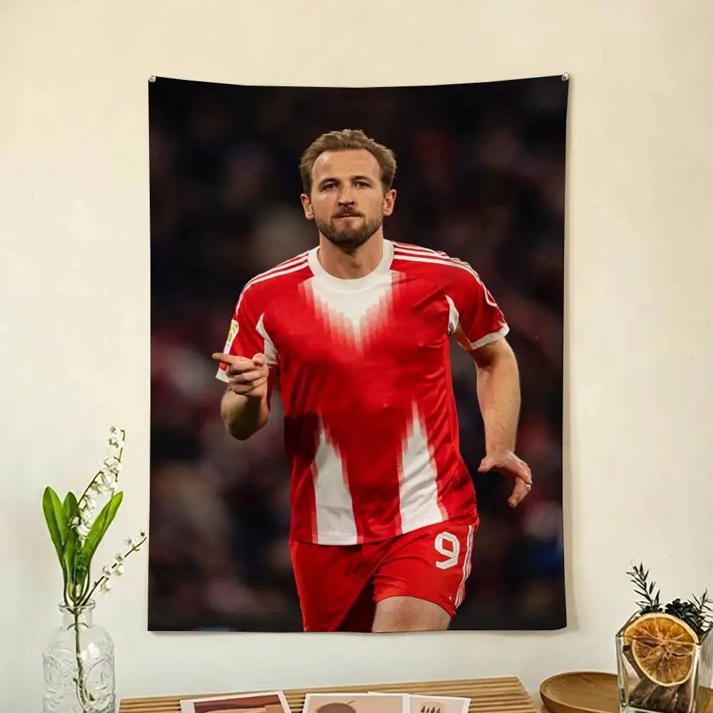 England H-Harry K-Kane 9 Flag Digital Printing Banner for Garage Wall Out Door Decoration