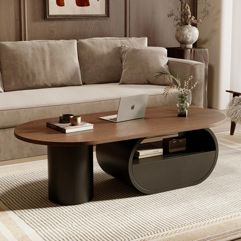 

Журнальный столик из цельного дерева в средневековом стиле - современный дизайнерский чайный столик высокого класса для гостиной в стиле ваби-саби | Мебель для дома FYCT