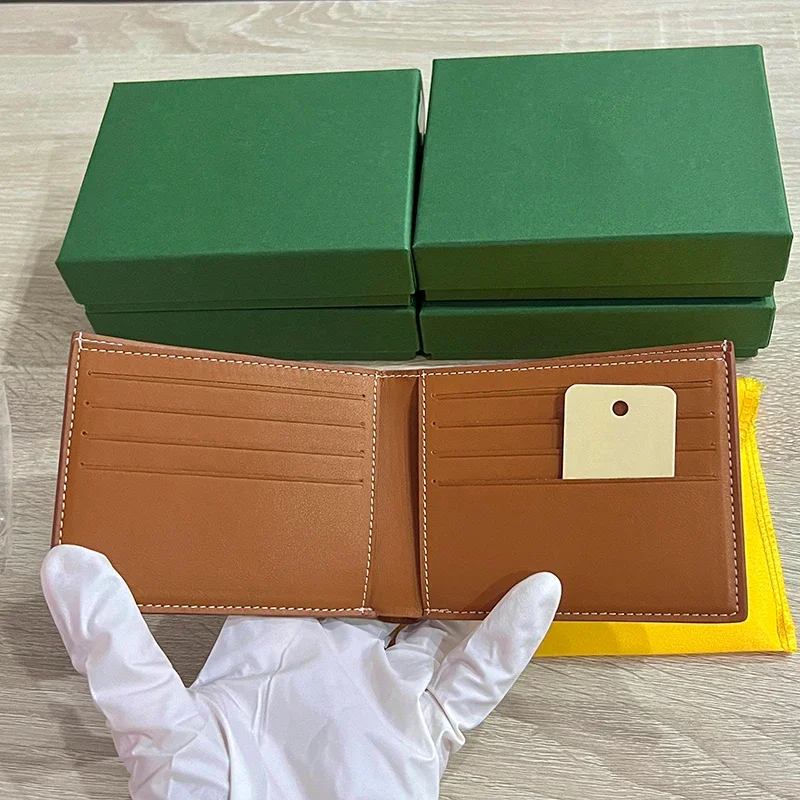Wallets for man Designer Luxury Men's Standard Wallet Business Short Wallet Leather Card Wallets High Quality Male Purse South