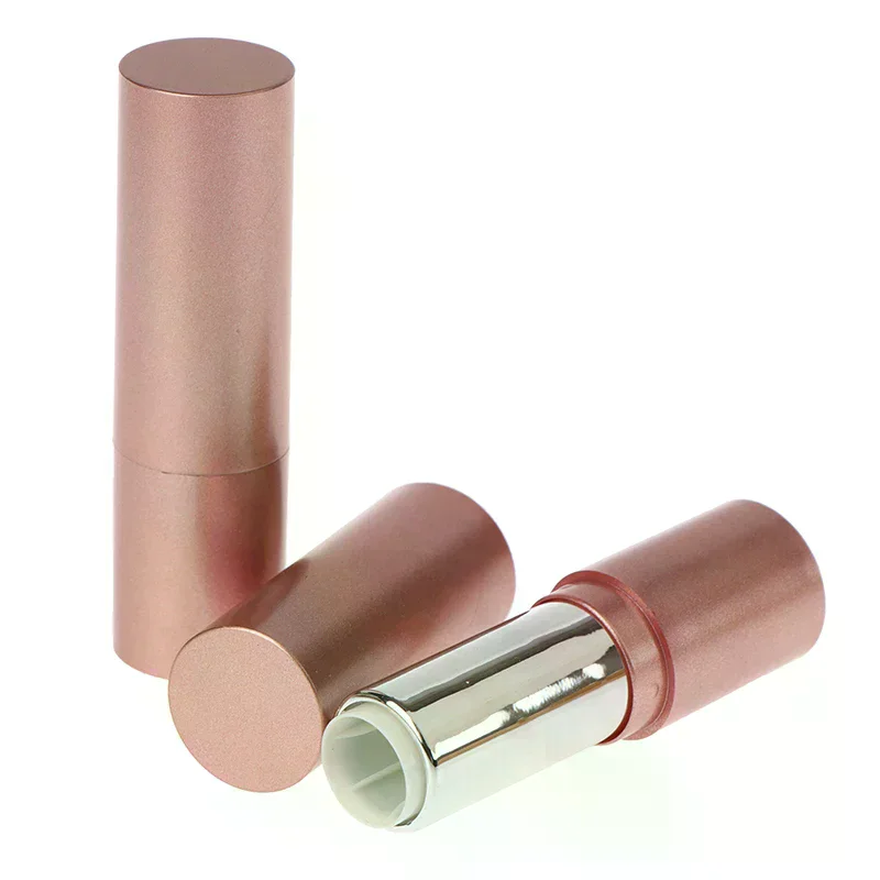 3,5 ml Nachfüllbare Lippenstift Tube Mit Kappe Matte Rose Lip Balm Container Leere DIY Kosmetische Salbe Behälter Reise Flasche