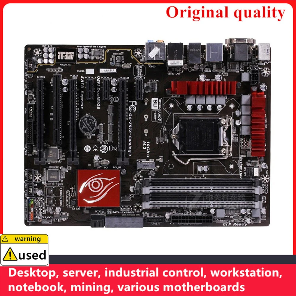 For GA-Z97X-Gaming 3 Z97X-Gaming 3 Motherboards LGA 1150 DDR3 32GB Intel Z97 Overclocking Desktop Mainboard SATA III USB3.0