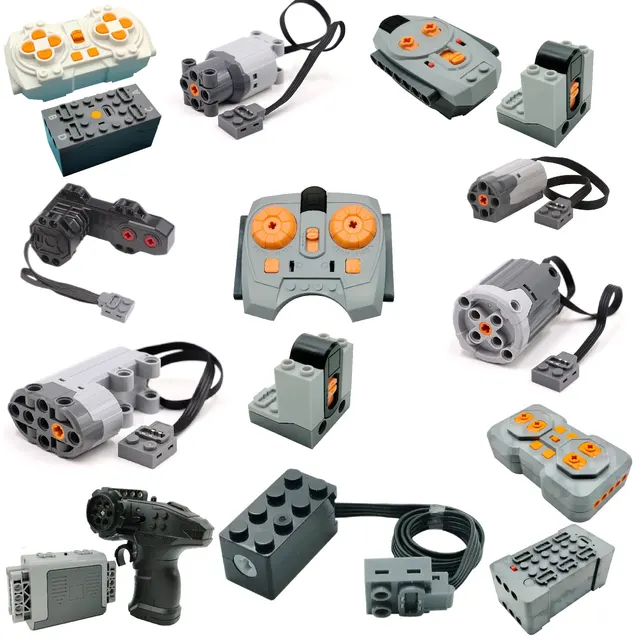 Elektroniczna klocki do budowy MOC akcesoria remontowe mikro-silnik RC funkcje zasilania części kreatywne klocki samochód DIY zabawki dla dzieci