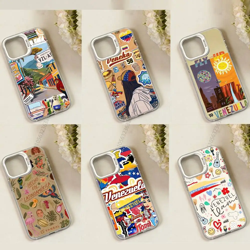 

Aesthetic Art Venezuela Phone Case for iPhone 15 16 Pro Max Air SE 11 13 Pro 14 Plus 12 11Pro 15Pro Max 16e Cover