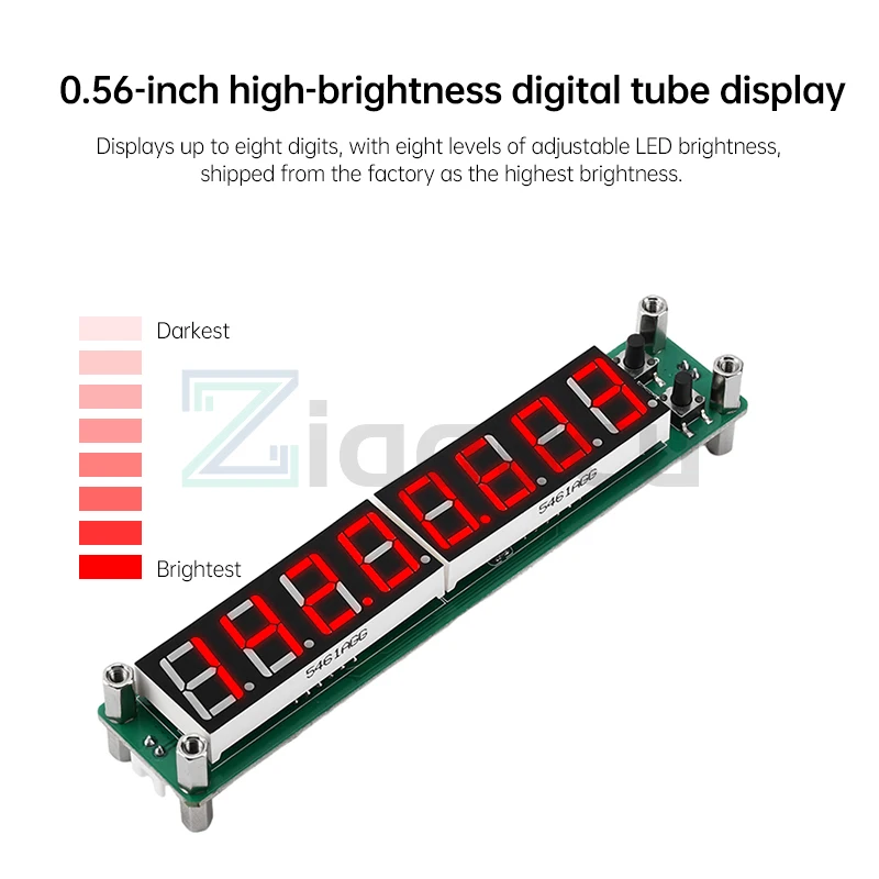 RF Display Componente Signal Frequency Counter, Display LED Module, Medida, 8 Bit, 0.1MHz a 1200MHz