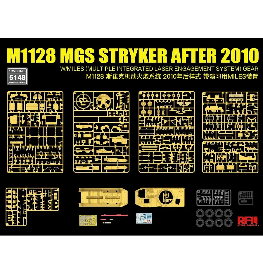 RYE FIELD 5148 1/35 M1128 MGS Stryker After 2010 w/MILES Gear Model Kit