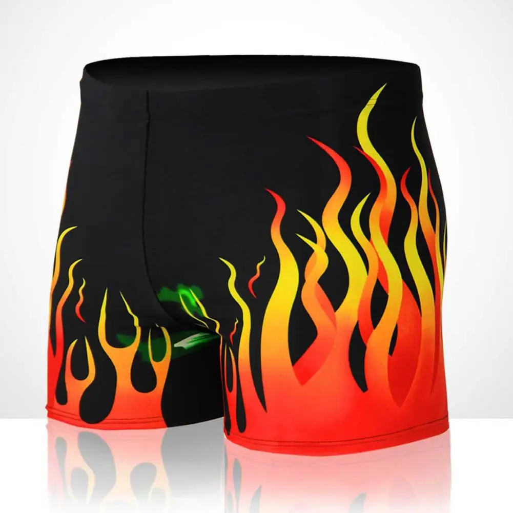 Swimming Trunks Print Quick Dry Great Stitching Compact Summer Trunks for Swimming Pool