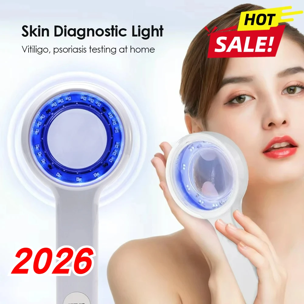 جديد وودز مصباح الجلد محلل المحمولة صالون الوجه محلل التجميل الأشعة فوق البنفسجية مصباح الخشب أمراض الجلد لتحليل اختبار الفحص