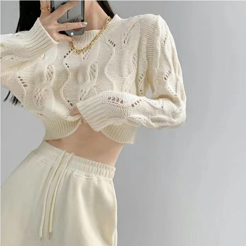 柔らかく心地よいオーバーヘッドニット、ハイネック、ロング丈、ウエストニットセーター、ドンダゲート、通勤、ゆったりフィット、ロングスリーブ