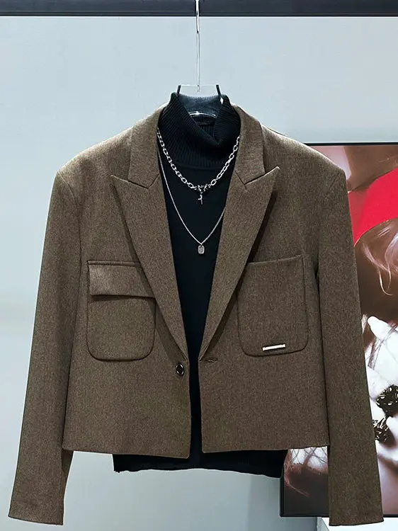 

Мужской пиджак Zhang Xing с мягкой подкладкой, длинный рукав, корейский стиль, модный дизайн, высококачественный повседневный пиджак