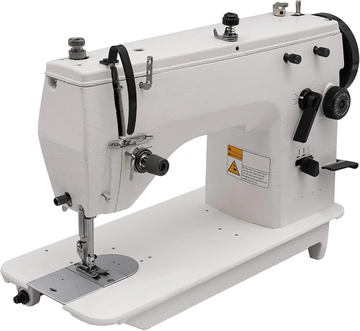 Sewing Machine, 2000 Stitches/Min Heavy Duty Industrial Sewing Machine Head Straight Stitch Zig Zag Sewing Machine Cast Iron