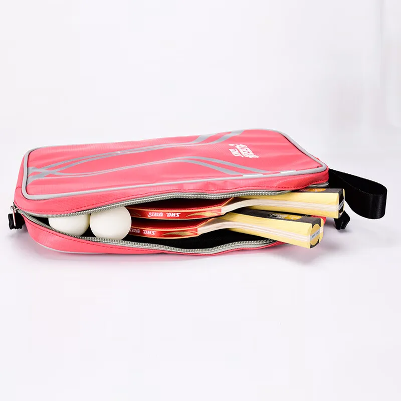 1 Stück Original DHS RC530 Tischtennisschlägertasche, große Kapazität, wasserdicht, Schutzhülle für Tischtennisschläger für 2 Schläger – Detail 7