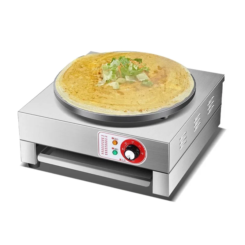 #~for40CM Griddle, Commercial Electric Crepe Maker, Stainless Steel Pizza and Crepe Maker, Electric Griddle 220V/110V