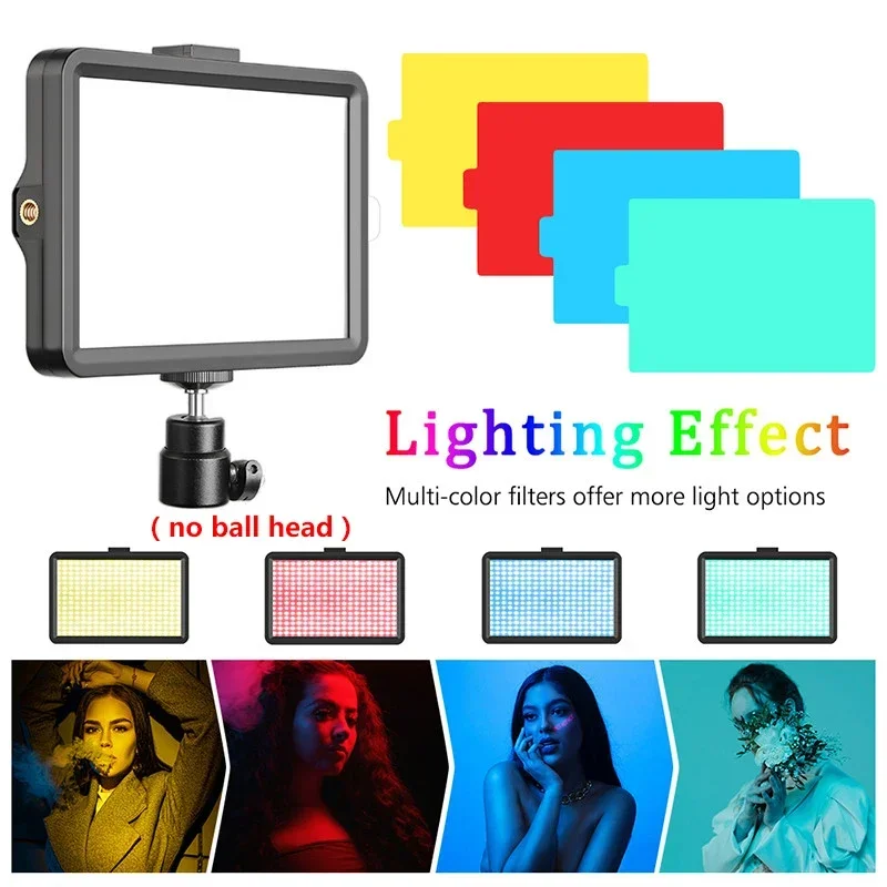 6/8 Inch LED Video Light For Live Streaming Photo Studio Light Panel Photography Dimmable Flat-panel Fill Lamp 3300-5600K