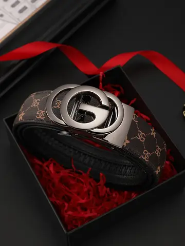 Men belt Genuine Leather Belt Metal Alloy Automatic Buckle Brand Luxury Design Waist Belts for Men Strap Male