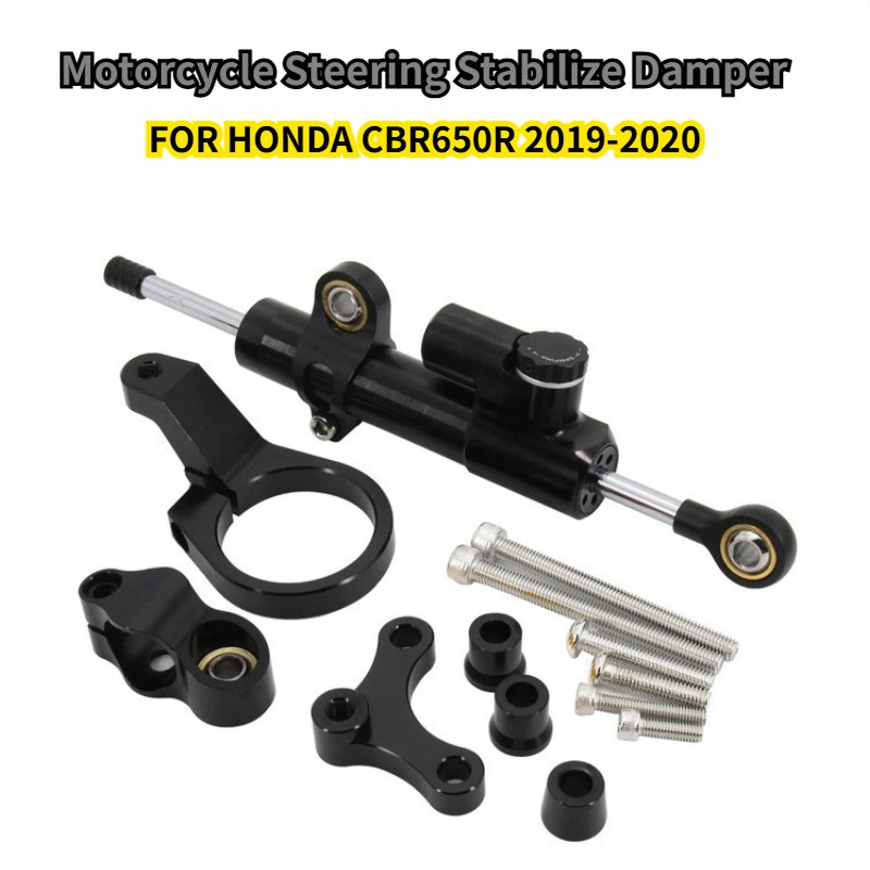 

Carbon fiber texture Adjustable Damper Steering Stabiliz steering stabilizer Universal For HONDA CBR650R CBR 650R 2019 2020