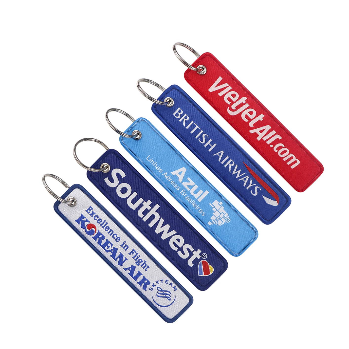 Aviation Embroidered Cute Keychains Car keys Tag for Men Keyring Women Novel Fashion Jewelry Accessories Gifts 1PC