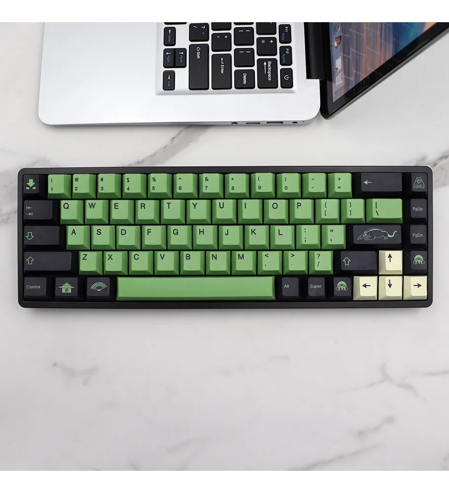 PBT five-sided sublimation keycap 134 key adaptation 61 64 68 96 108 etc