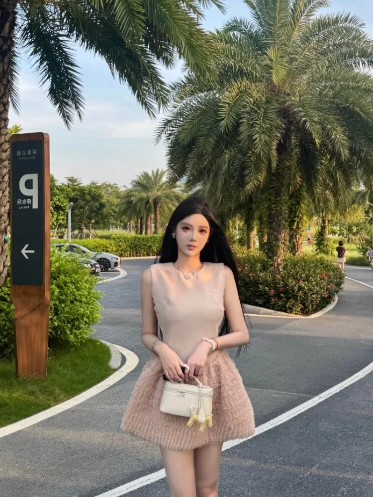 

Unique Fairy T Cake Skirt Dr Breathable Me Splice Puffy Svel Gown Ele Sle French Country Casual Wear