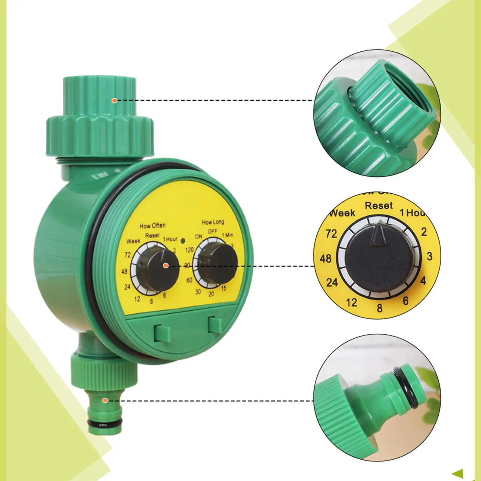 Garden Hose Timers For Watering Outdoor Faucet Timing Tool Jam Proof Precision Watering Timer For Lawn Greenhouse Backyard