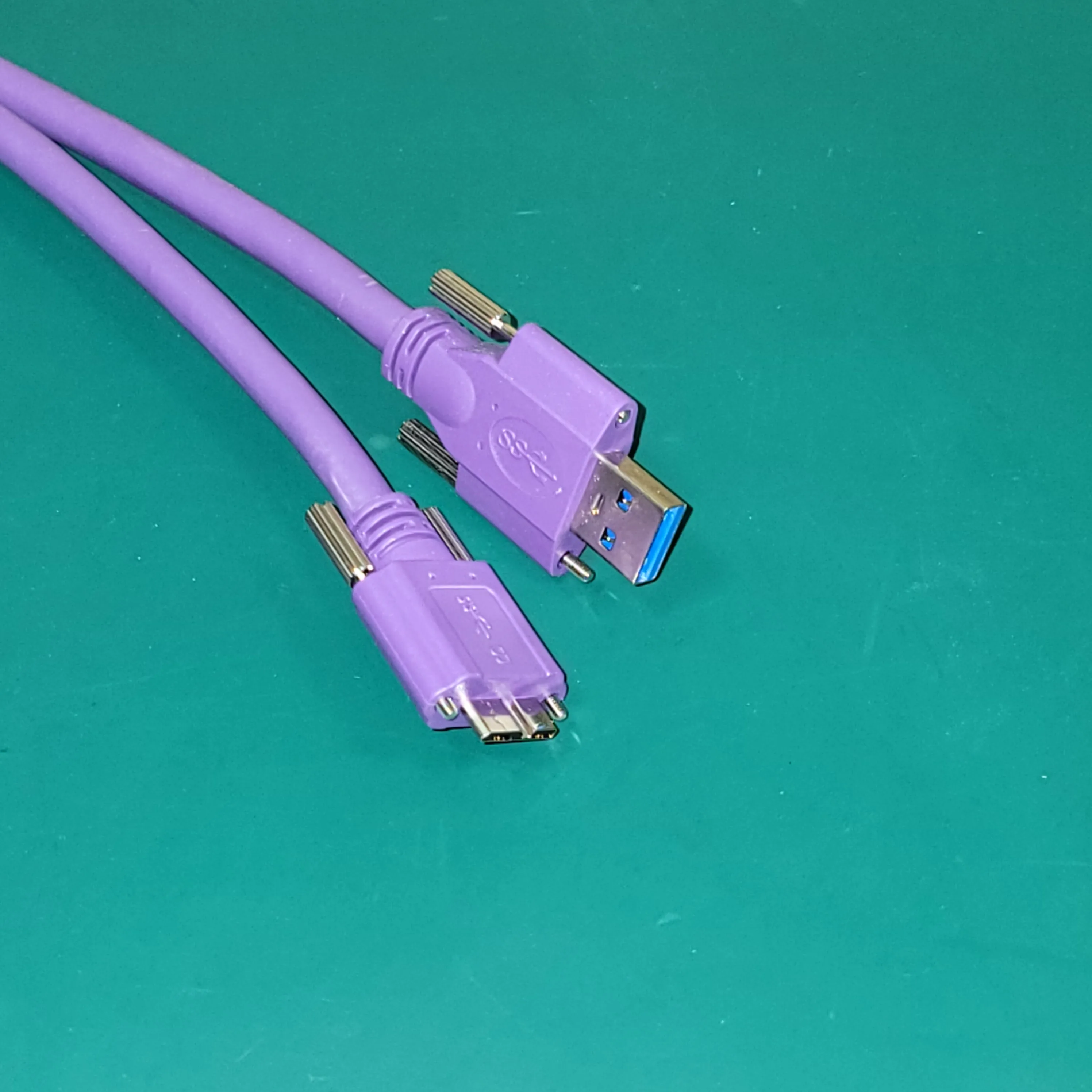 USB3 maschine vision Kabel Typ A W/Rändelschrauben stecker zu ROBOTIC / DRAG zu Micro B Gerade W/rändelschrauben stecker