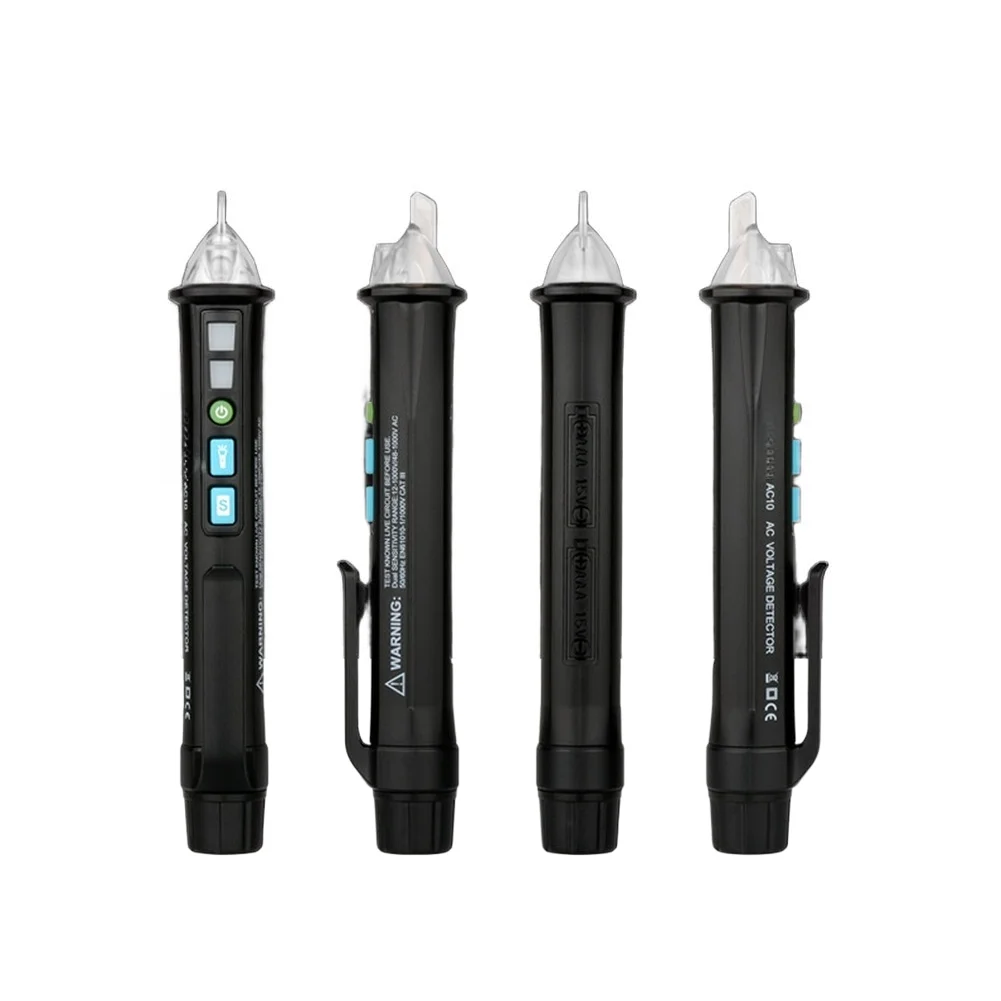 Voltage Tester Pen Non Contact AC Detector with Visual Audible Alarm Red Green Indicator and 5 Minute Auto Shutdown